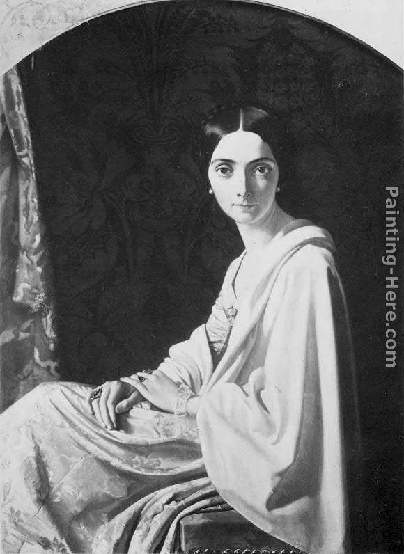 Henri Lehmann Portrait de la princesse Belgiojoso